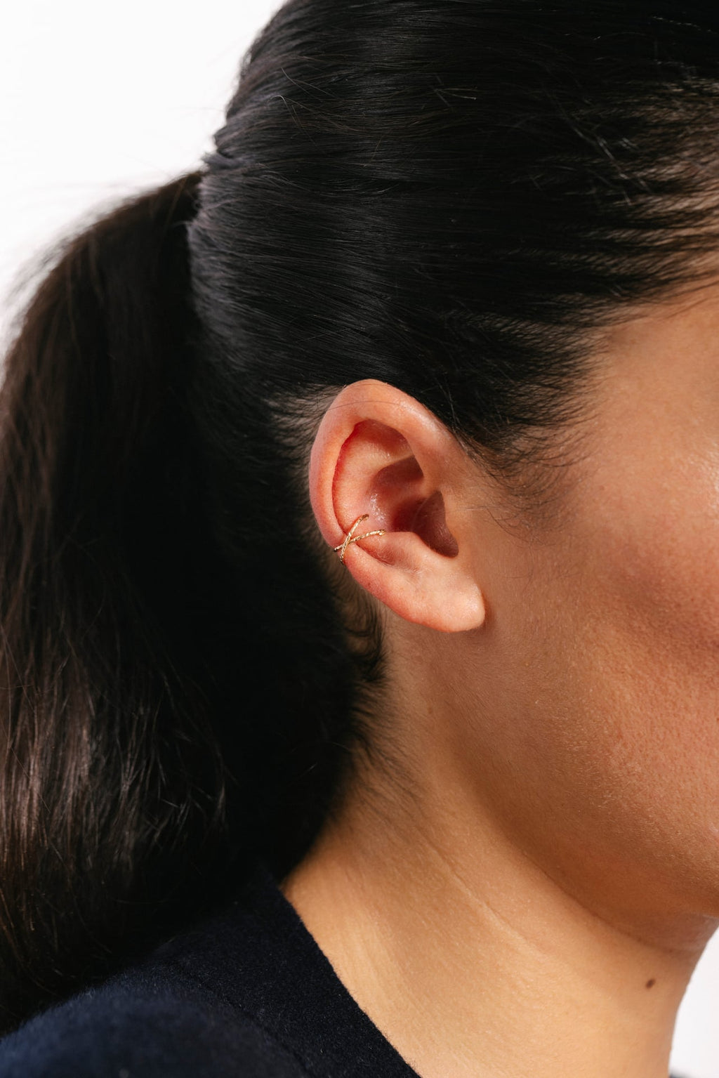 Faux Piercing Éclat Croisé