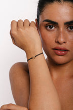 Bracelet Cordon Rosa - Noir