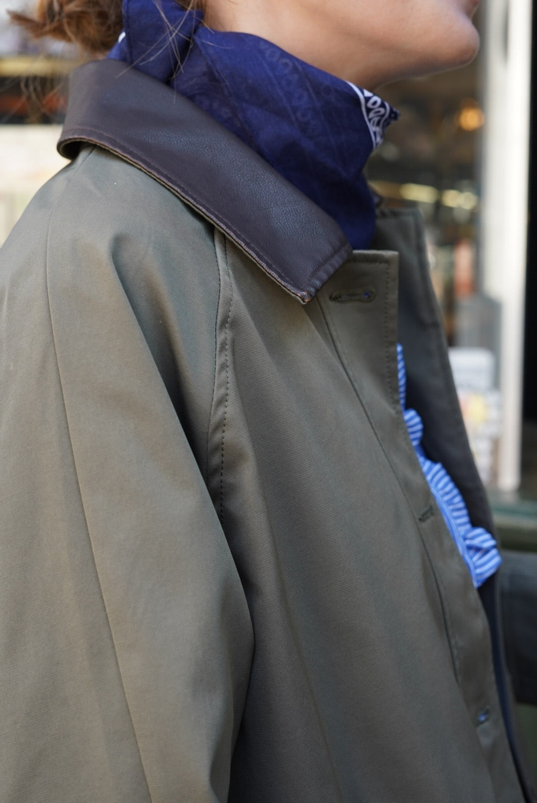 Emma Mid-Long Khaki Jacket