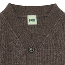 Cárdigan de lana de cordero pecana con certificado OEKO-TEX - Selección FUB en amaetc.com, concept store ecológico para niños