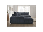 Everest - Canapé Panoramique Convertible Coffre - Tissu Texturé - Angle Gauche - 6 Coussins