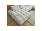 Everest - Canapé Panoramique Convertible Coffre - Tissu Texturé - Angle Gauche - 6 Coussins