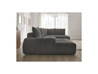 Everest - Canapé Panoramique Convertible Coffre - Tissu Texturé - Angle Gauche - 6 Coussins