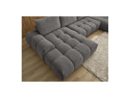 Everest - Canapé Panoramique Convertible Coffre - Tissu Texturé - Angle Gauche - 6 Coussins