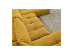 Everest - Canapé Panoramique Convertible Coffre - Tissu Texturé - Angle Gauche - 6 Coussins