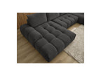Everest - Canapé Panoramique Convertible Coffre - Tissu Texturé - Angle Gauche - 6 Coussins