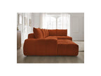 Everest - Canapé Panoramique Convertible Coffre - Tissu Texturé - Angle Gauche - 6 Coussins