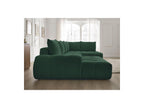 Everest - Canapé Panoramique Convertible Coffre - Tissu Texturé - Angle Gauche - 6 Coussins