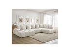 Everest - Panoramic Convertible Storage Sofa - Textured Fabric - Left-Hand Corner - 14 Cushions