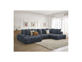 Everest - Panoramic Convertible Storage Sofa - Textured Fabric - Left-Hand Corner - 14 Cushions
