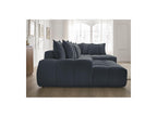 Everest - Panoramic Convertible Storage Sofa - Textured Fabric - Left-Hand Corner - 14 Cushions