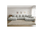 Everest - Panoramic Convertible Storage Sofa - Textured Fabric - Left-Hand Corner - 14 Cushions