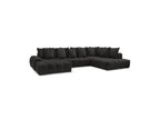 Everest - Panoramic Convertible Storage Sofa - Textured Fabric - Left-Hand Corner - 14 Cushions