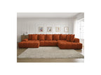 Everest - Panoramic Convertible Storage Sofa - Textured Fabric - Left-Hand Corner - 14 Cushions