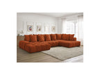 Everest - Panoramic Convertible Storage Sofa - Textured Fabric - Left-Hand Corner - 14 Cushions