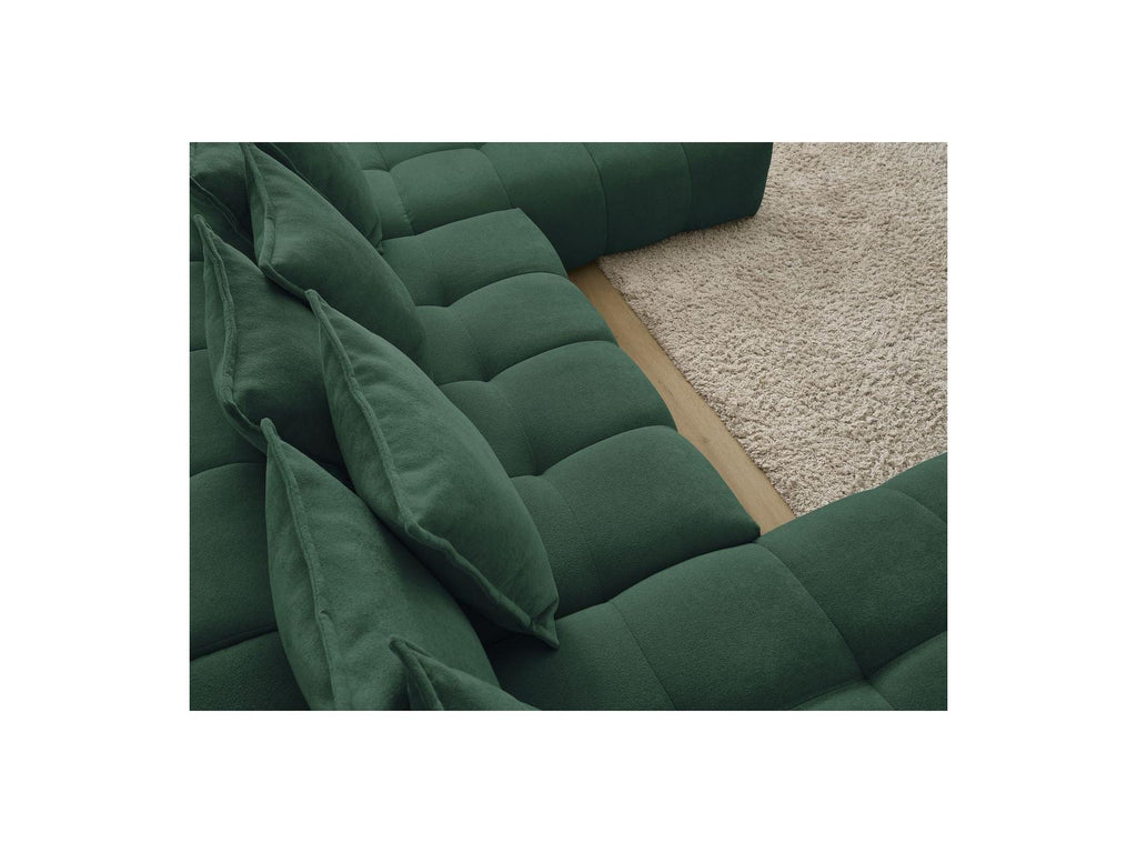 Everest - Panoramic Convertible Storage Sofa - Textured Fabric - Left-Hand Corner - 14 Cushions