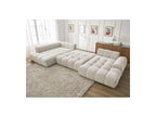 Everest - Panoramic Sofa Bed with Storage - Textured Fabric - Right-Hand Corner - 6 Cushions