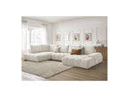 Everest - Panoramic Sofa Bed with Storage - Textured Fabric - Right-Hand Corner - 6 Cushions