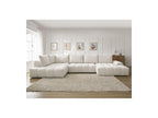 Everest - Panoramic Sofa Bed with Storage - Textured Fabric - Right-Hand Corner - 6 Cushions