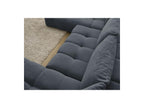 Everest - Panoramic Sofa Bed with Storage - Textured Fabric - Right-Hand Corner - 6 Cushions