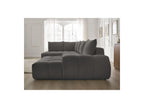 Everest - Panoramic Sofa Bed with Storage - Textured Fabric - Right-Hand Corner - 6 Cushions