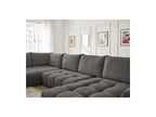 Everest - Panoramic Sofa Bed with Storage - Textured Fabric - Right-Hand Corner - 6 Cushions