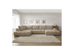 Everest - Panoramic Sofa Bed with Storage - Textured Fabric - Right-Hand Corner - 6 Cushions