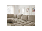 Everest - Panoramic Sofa Bed with Storage - Textured Fabric - Right-Hand Corner - 6 Cushions