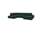 Everest - Panoramic Sofa Bed with Storage - Textured Fabric - Right-Hand Corner - 6 Cushions