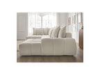 Everest - Panoramic Convertible Sofa with Storage - Textured Fabric - Right-Hand Corner - 14 Cushions