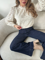 Alma Ecru Lace Blouse