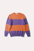 Sweter Stripes Plain Orange