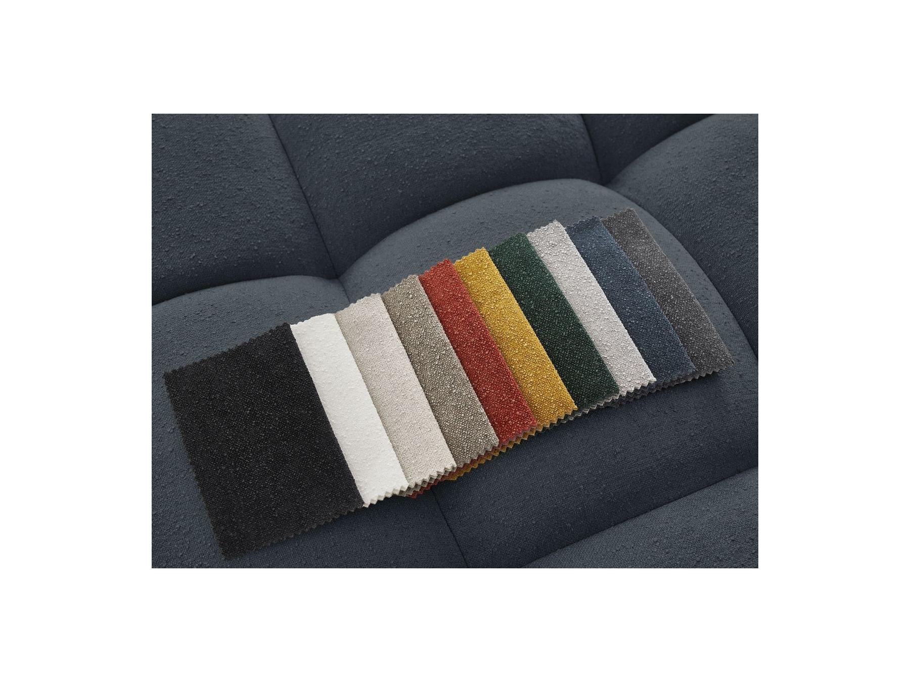 Everest - Panoramic Convertible Sofa with Storage - Textured Fabric - Right-Hand Corner - 14 Cushions