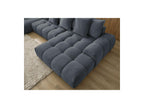 Everest - Panoramic Convertible Sofa with Storage - Textured Fabric - Right-Hand Corner - 14 Cushions