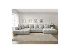 Everest - Panoramic Convertible Sofa with Storage - Textured Fabric - Right-Hand Corner - 14 Cushions