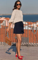 Jupe Short Albertina Marine