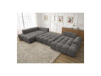 Everest - Panoramic Convertible Sofa with Storage - Textured Fabric - Right-Hand Corner - 14 Cushions