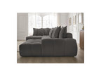 Everest - Panoramic Convertible Sofa with Storage - Textured Fabric - Right-Hand Corner - 14 Cushions