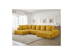 Everest - Panoramic Convertible Sofa with Storage - Textured Fabric - Right-Hand Corner - 14 Cushions