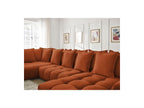 Everest - Panoramic Convertible Sofa with Storage - Textured Fabric - Right-Hand Corner - 14 Cushions