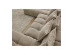 Everest - Panoramic Convertible Sofa with Storage - Textured Fabric - Right-Hand Corner - 14 Cushions