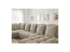 Everest - Panoramic Convertible Sofa with Storage - Textured Fabric - Right-Hand Corner - 14 Cushions