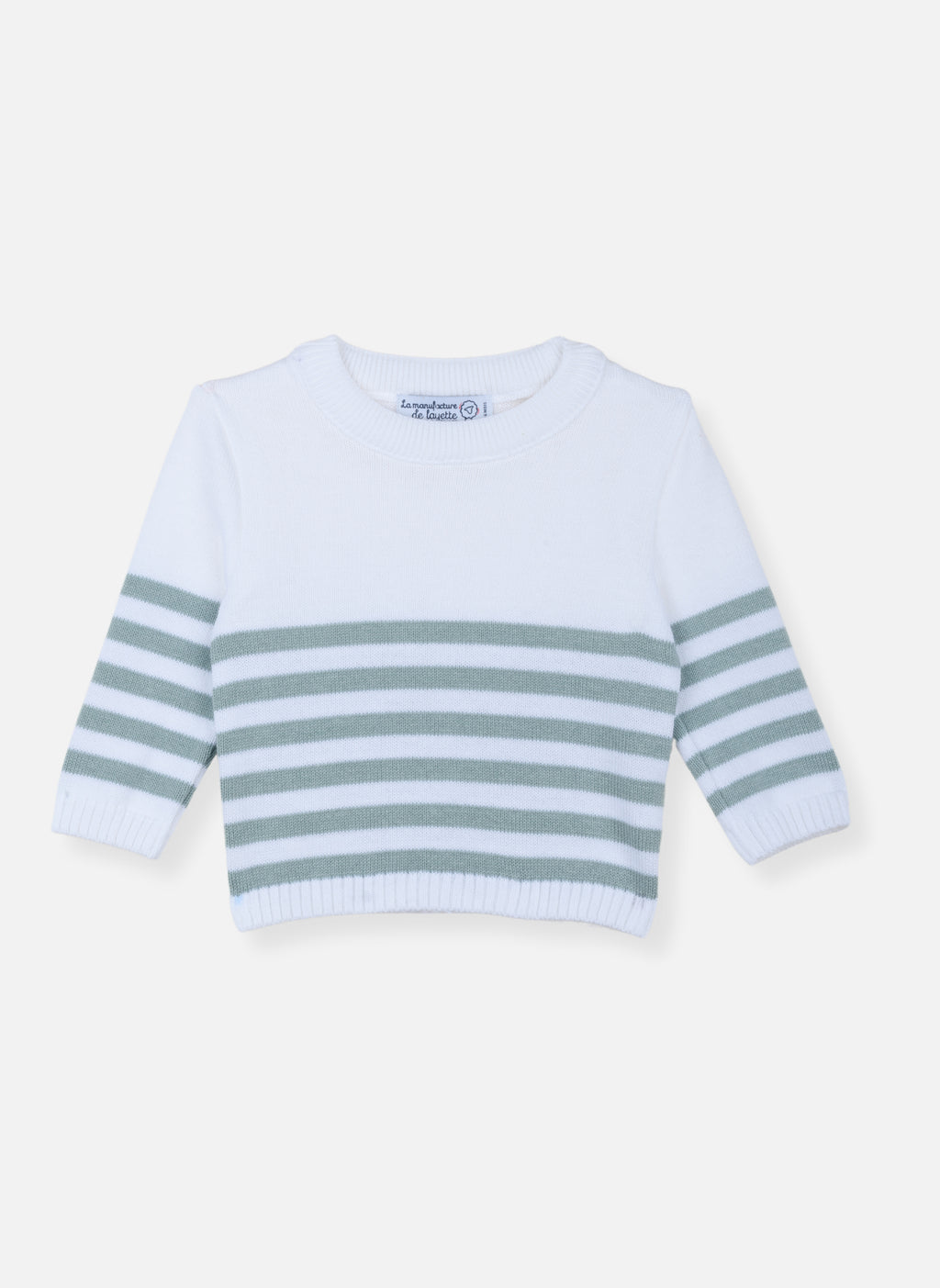 Le Pull France - Écru Rayé Danube