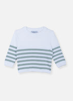 Le Pull France - Écru Rayé Danube