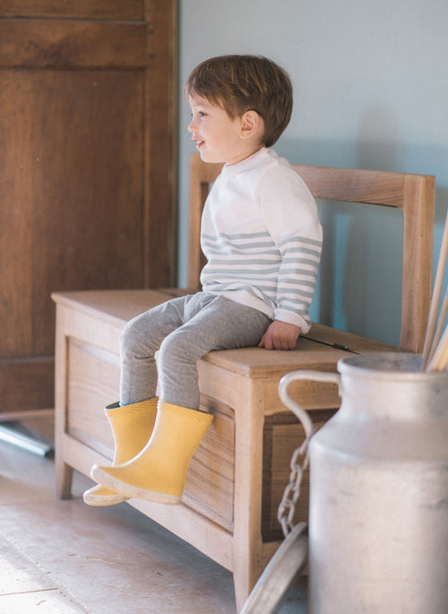 Le Pull France - Écru Rayé Danube