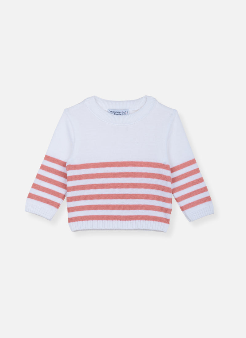 Le Pull France - Écru/Bouton De Rose
