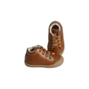 Chaussures Fourrées Souples Max Lacets - Cuir Camel - Mixte
