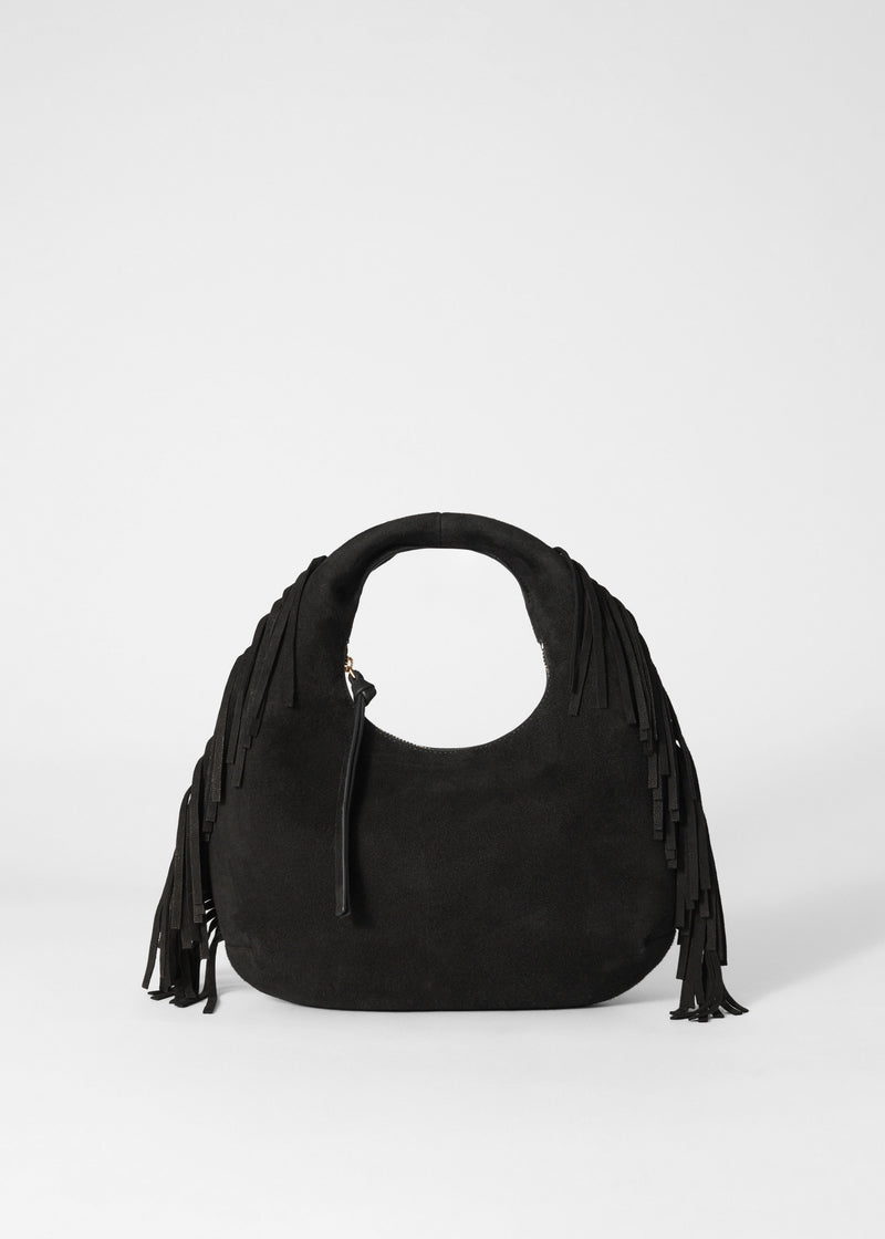 Bag S Small Adelice Fringed - Black - Women