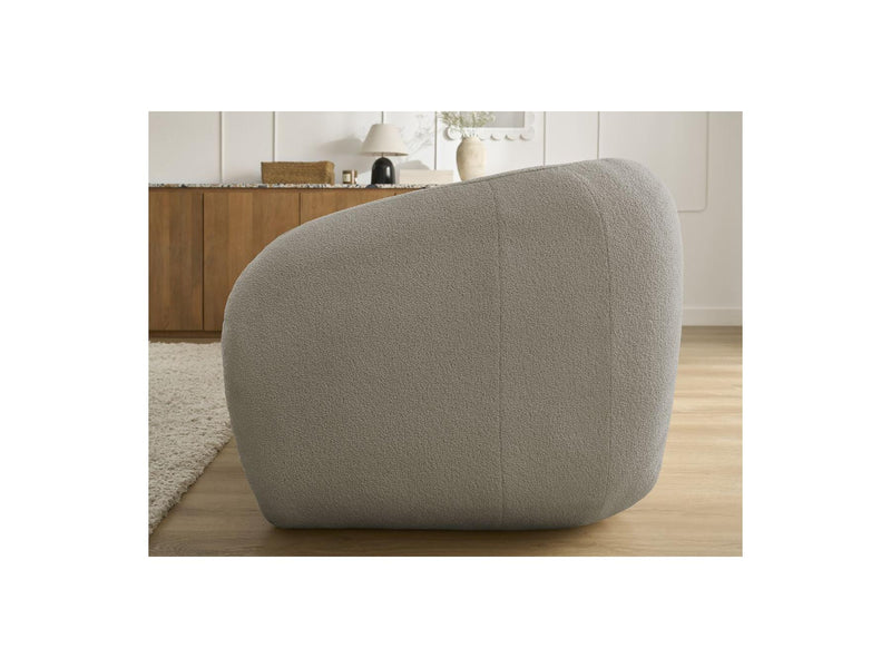 Canapé Droit Convertible Déplimousse - Neyo - Tissu Bouclette