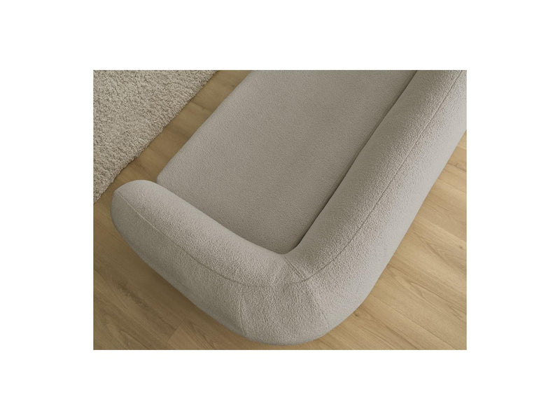 Canapé Droit Convertible Déplimousse - Neyo - Tissu Bouclette